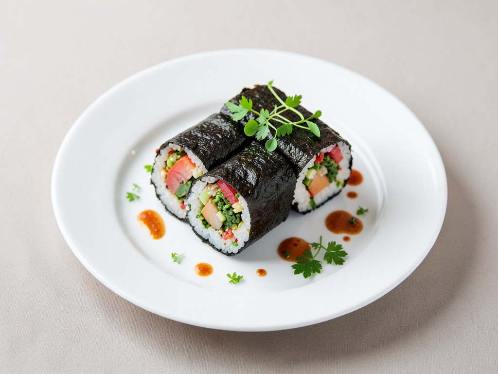 Freschi involtini di verdure con Nori