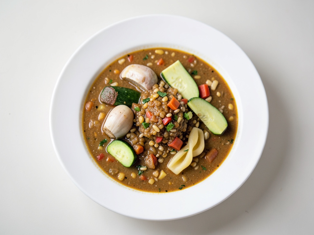 Gemüse-Nudelsuppe