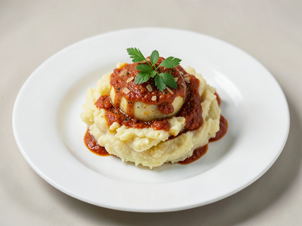Purè di patate al peperone e parmigiano