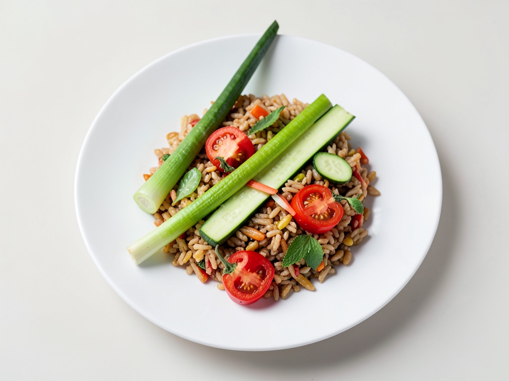 Riso al forno con verdure e funghi