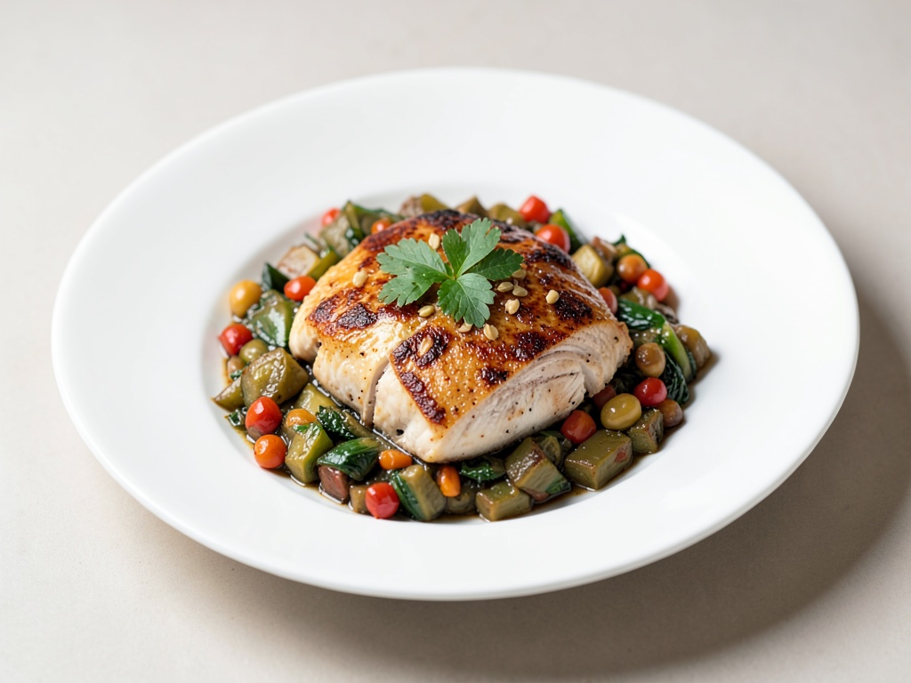 Tajine di verdure con petto di pollo