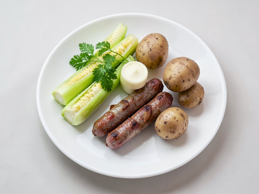 Verdure e salsicce alla griglia