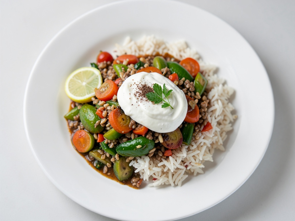 Wok de légumes au riz
