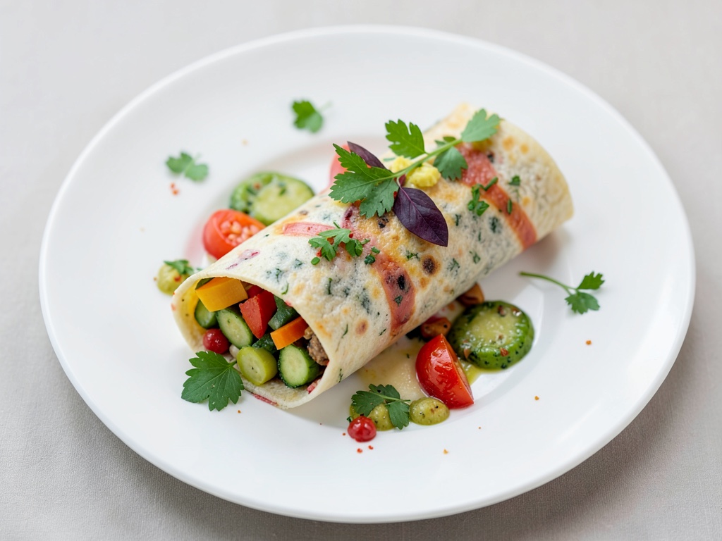 Colorful Vegetable Wrap