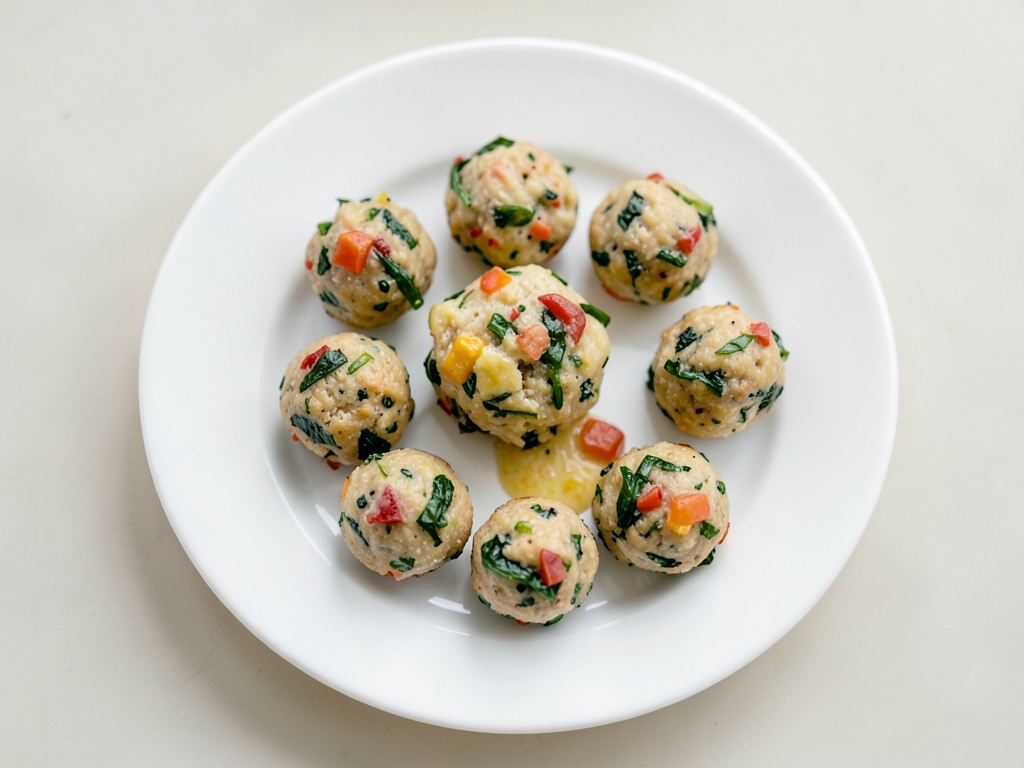 Bolitas crujientes de verdura como fingerfood