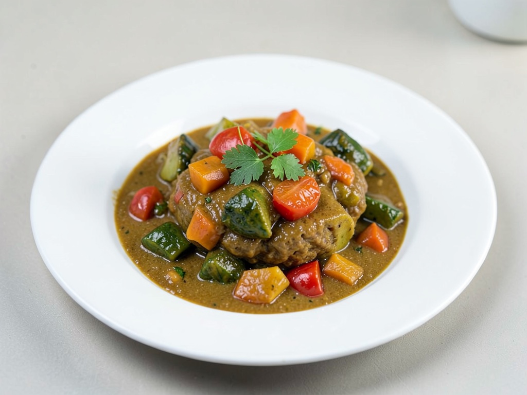 Curry de légumes rapide au micro-ondes
