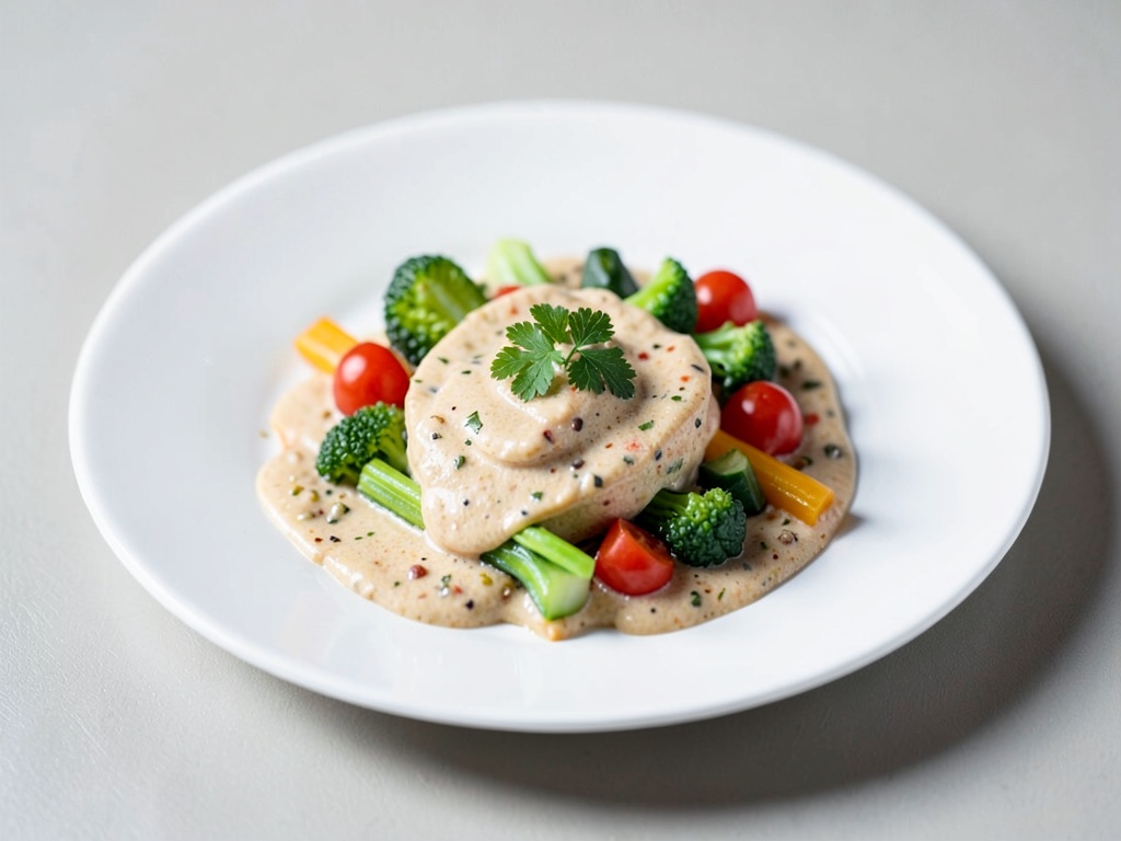 Condimento al curry cremoso per verdure fresche