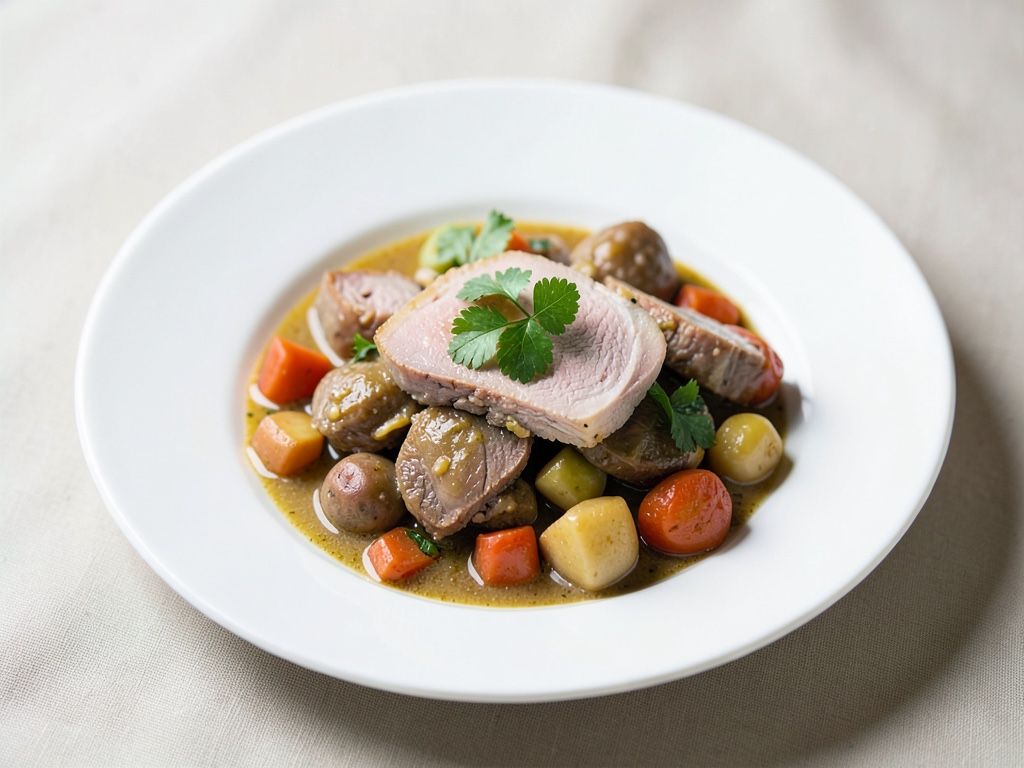 Brasato di vitello con verdure radice