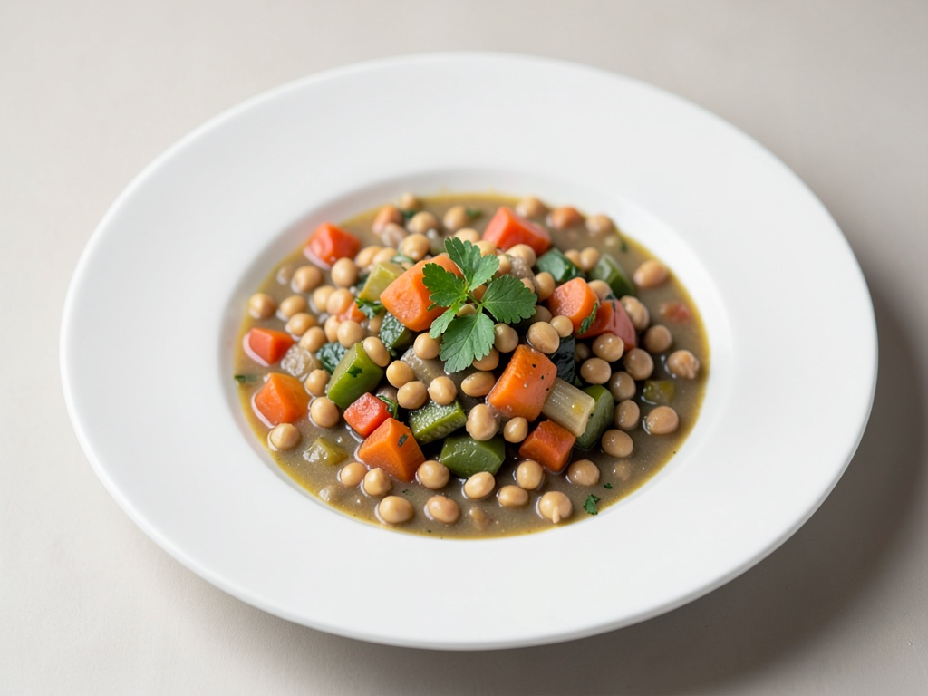 Stufato di verdure con lenticchie