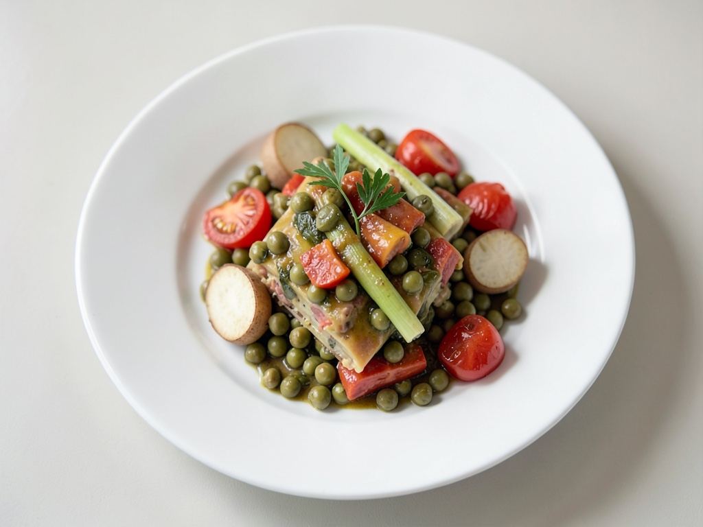 Lasagna di verdure con piselli
