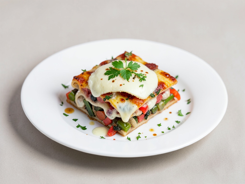 Gemüselasagne mit Schafskäse