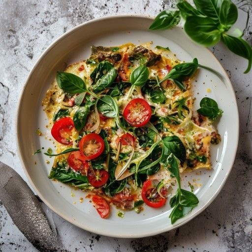 Lasagna di verdure con spinaci