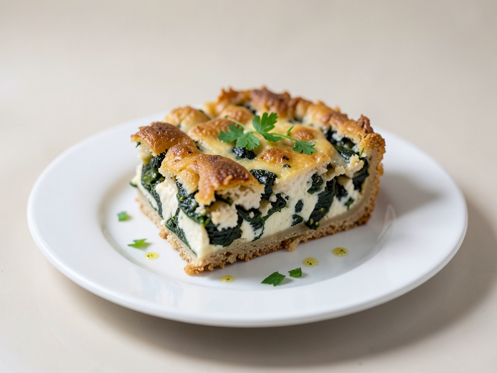 Torta croccante agli spinaci e ricotta