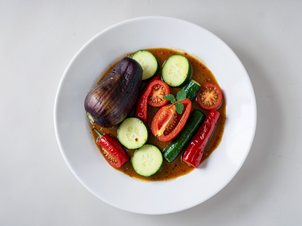 Padella di verdure con melanzana