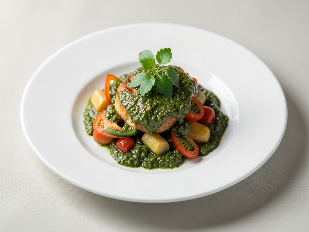 Padella di verdure con pesto