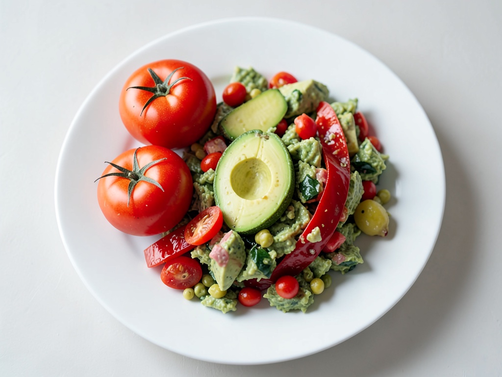 Insalata di verdure miste con mais