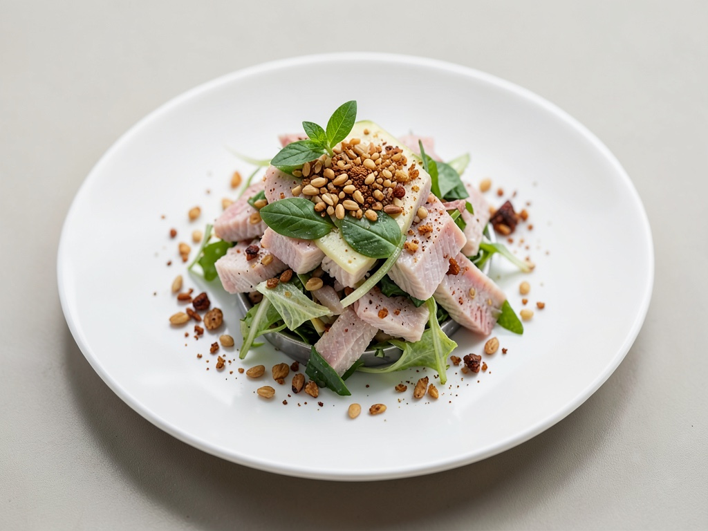 Insalata di Rosso di Roccia Fresca con Pinoli Tostati