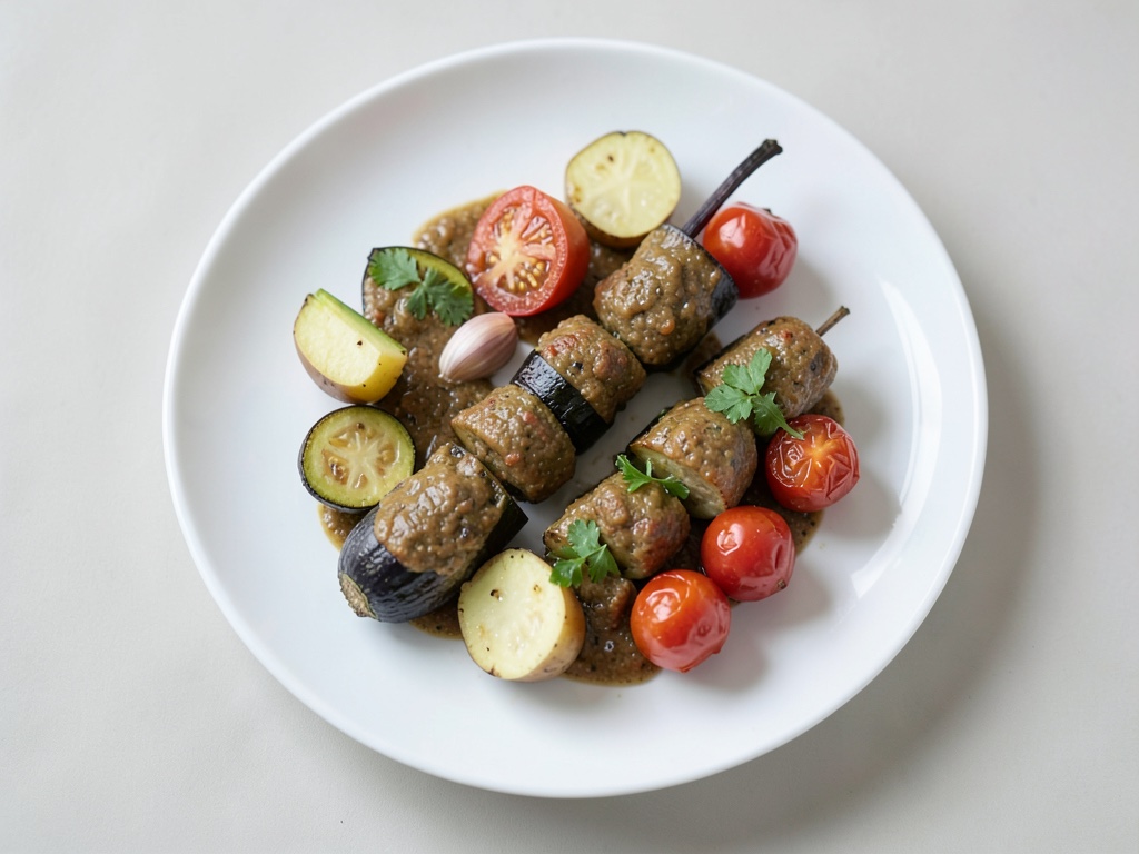 Spiedini di verdure con patate