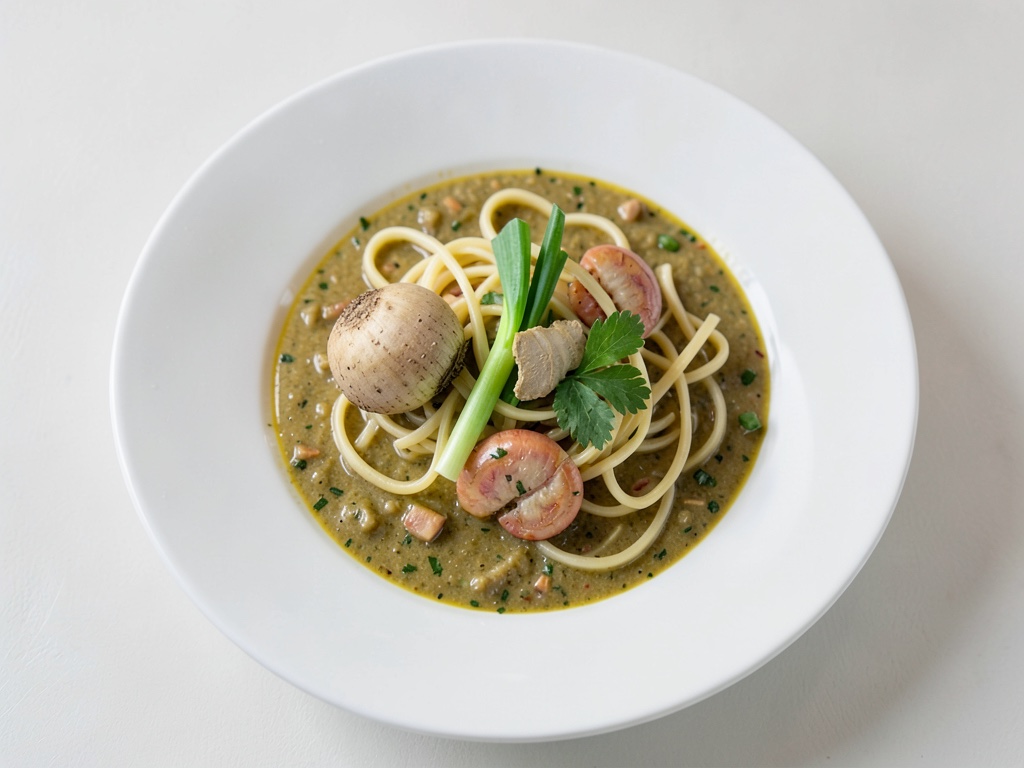 Aromatische Nudel-Garnelen-Suppe