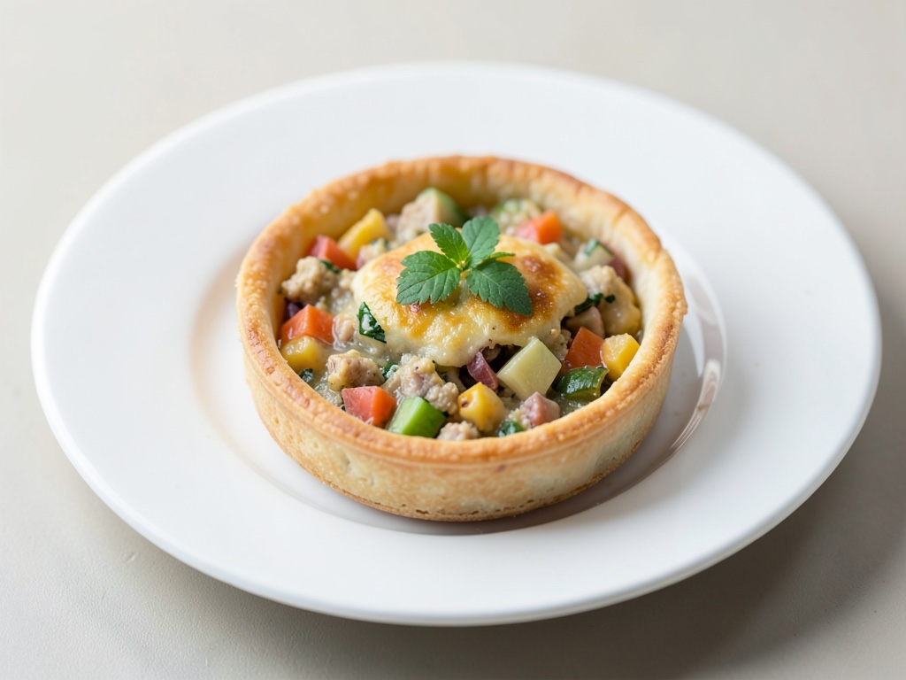 Classici tartelletti di pesce con ripieno di verdure e patate