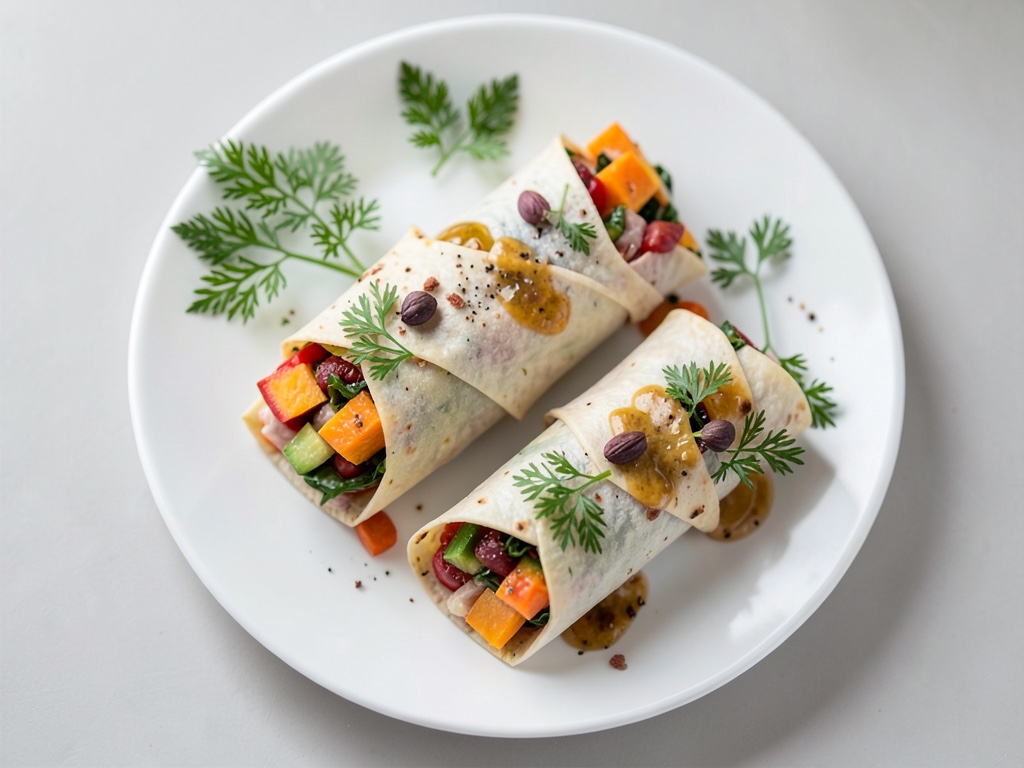 Wraps aux légumes avec citrouille