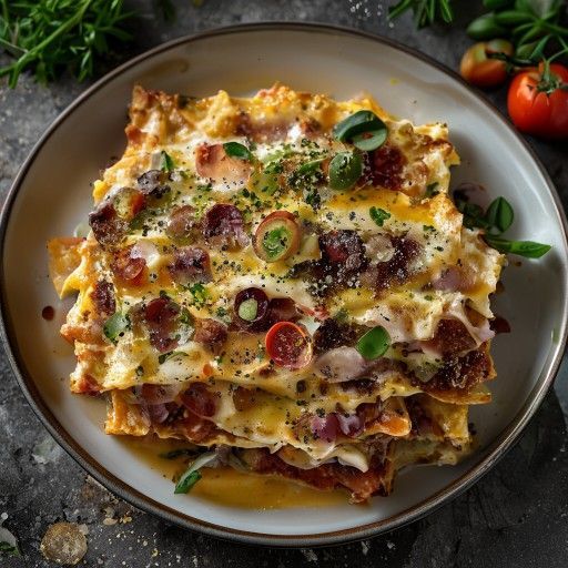 Gemüse-Hackfleisch-Lasagne