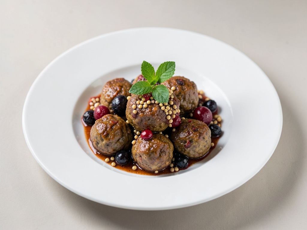 Germknödel mit Heidelbeeren und Chiasamen