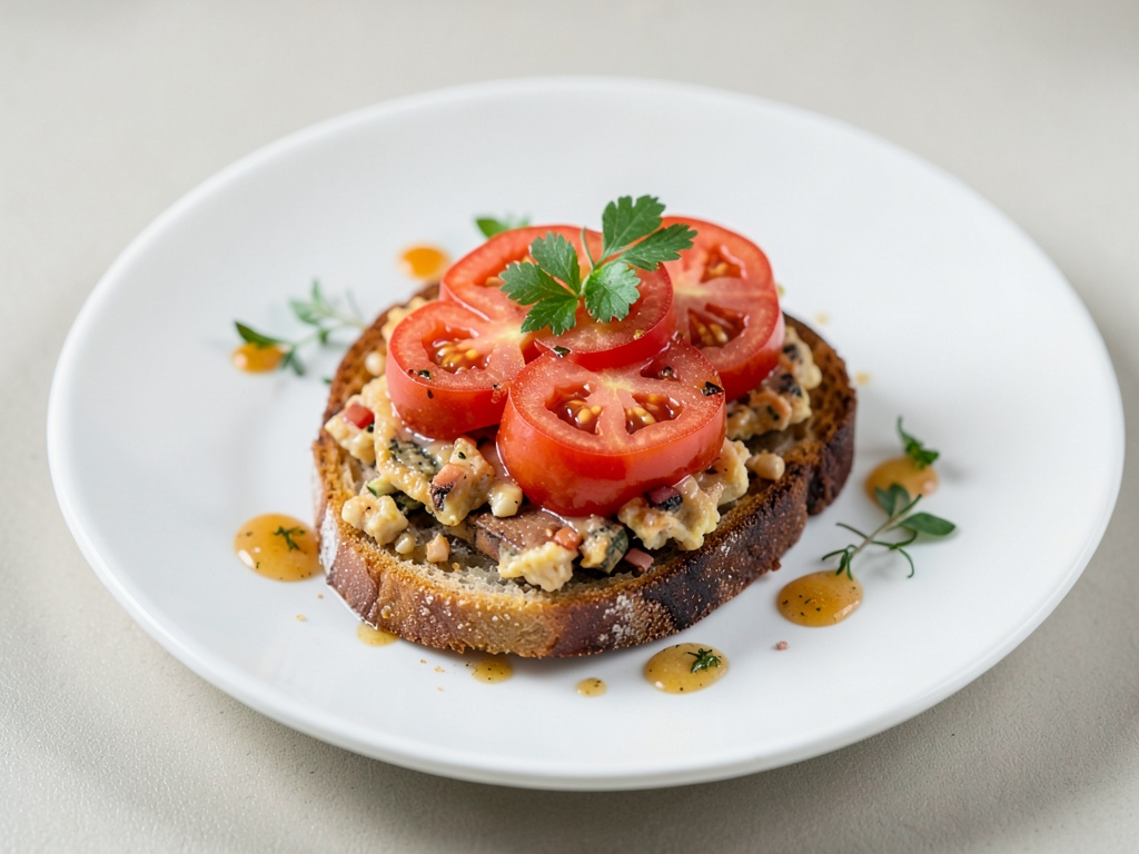 Knuspriges Bruschetta mit frischer Tomaten-Mischung
