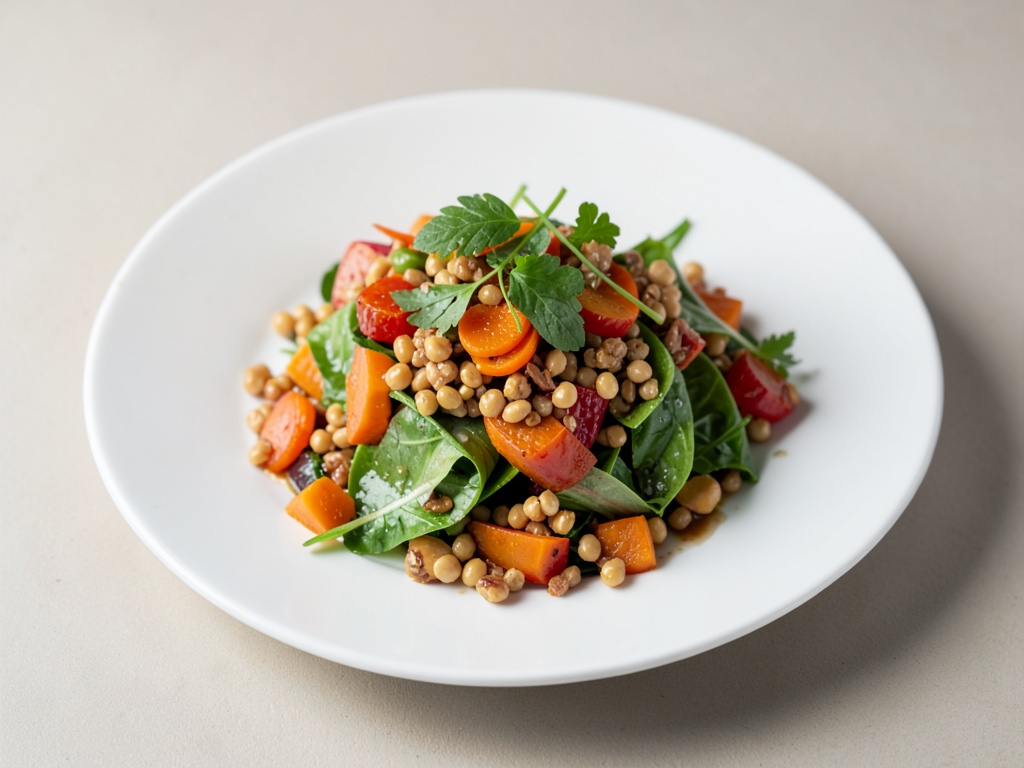 Ensalada de cebada y calabaza