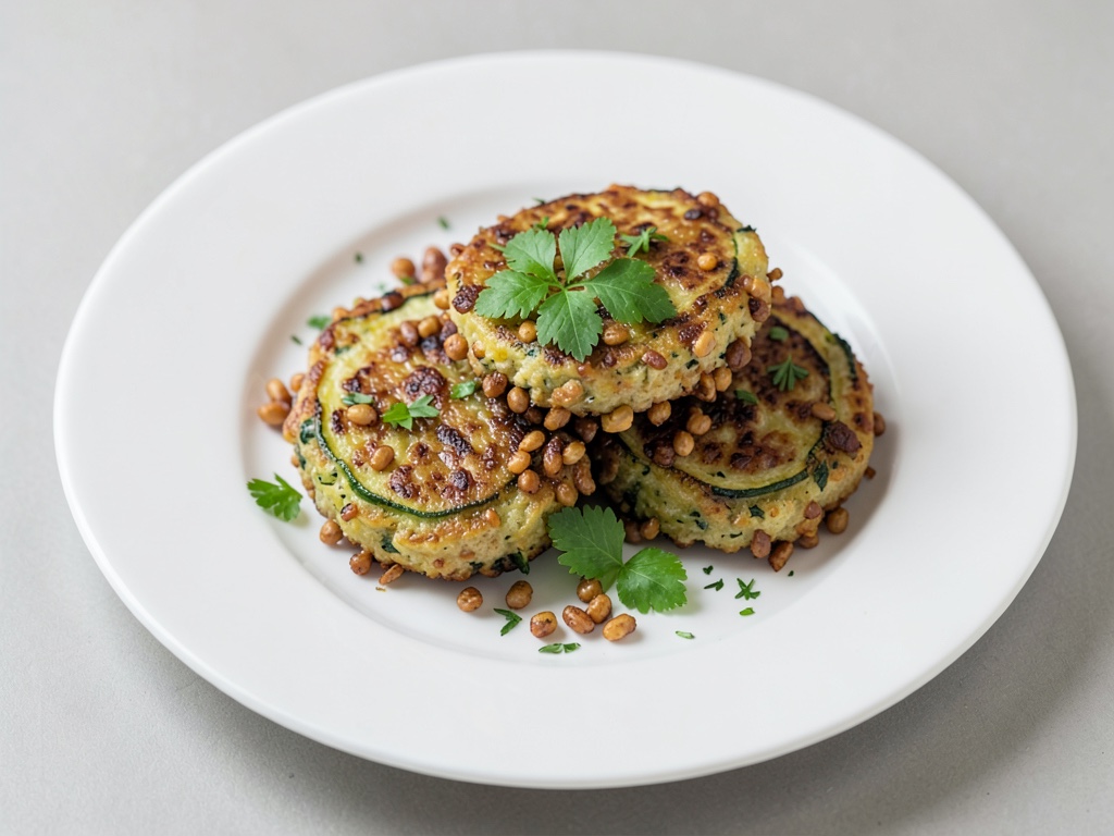 Frittelle croccanti di orzo e zucchine