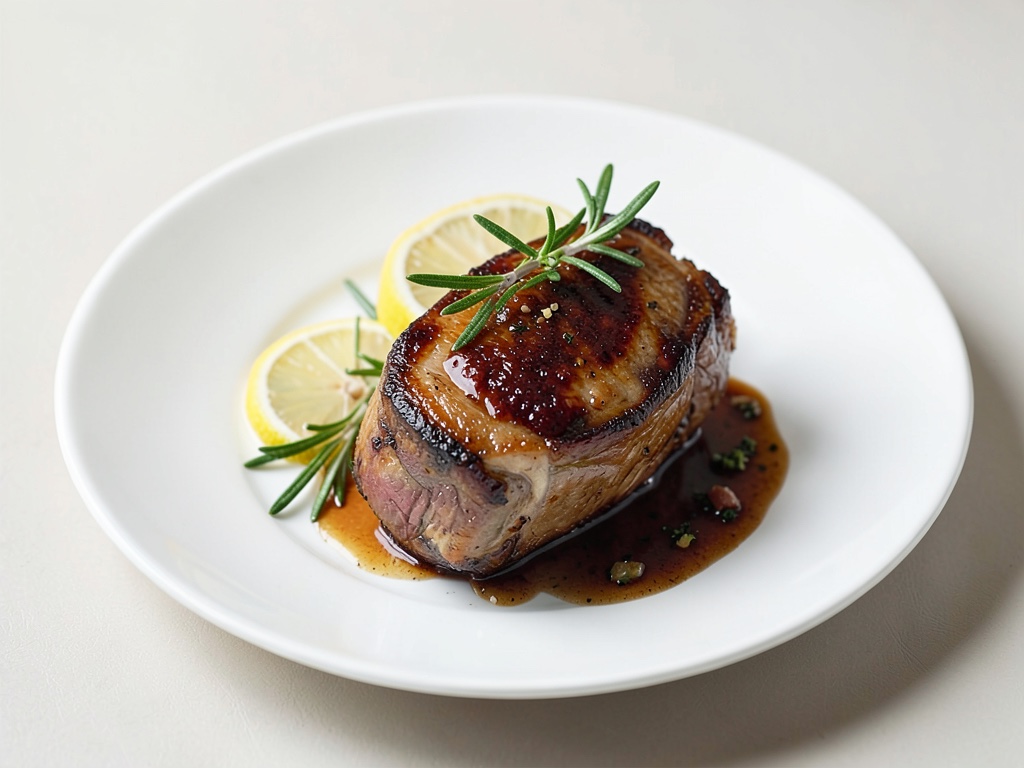 Gentile coscia di agnello con limone e rosmarino