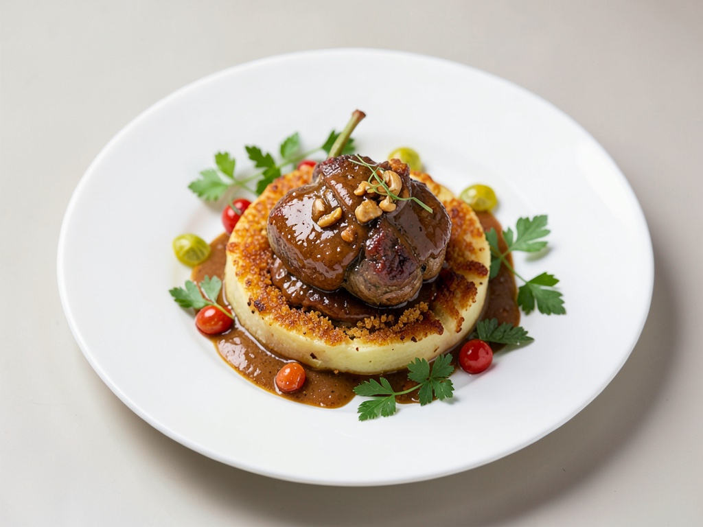 Coniglio stufato con crosta di patate