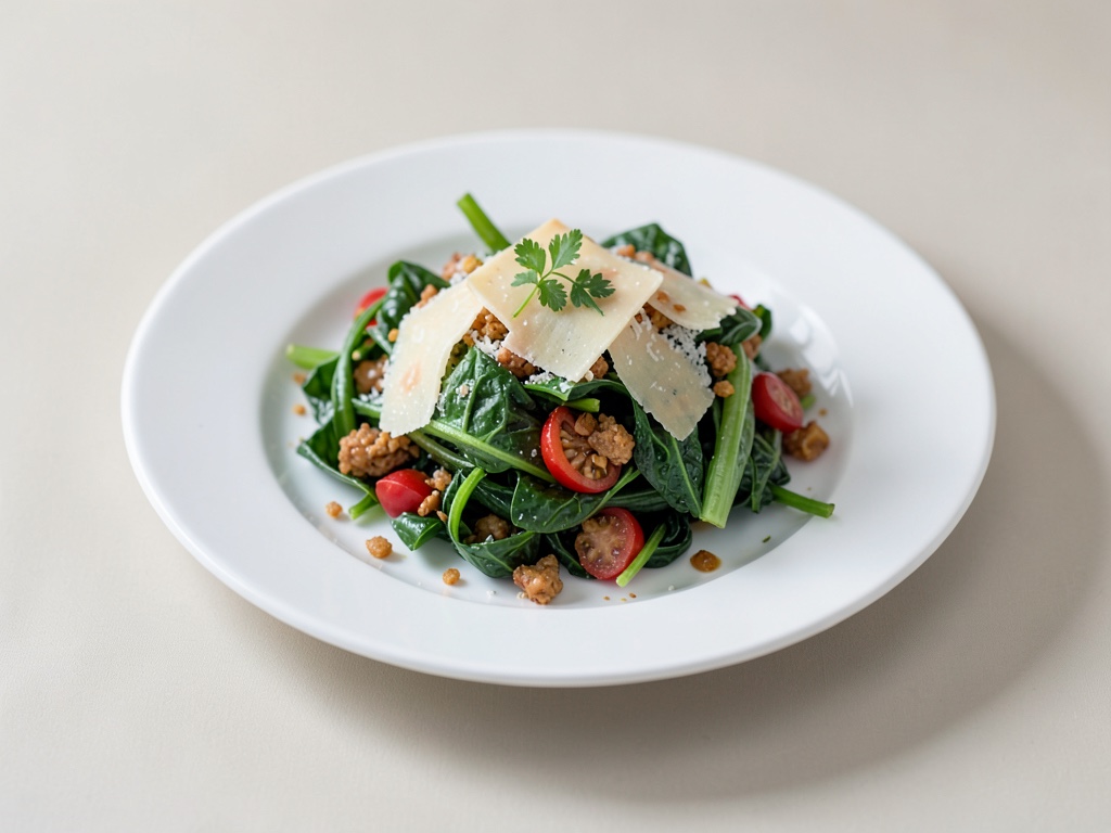 Insalata romana saltata al parmigiano
