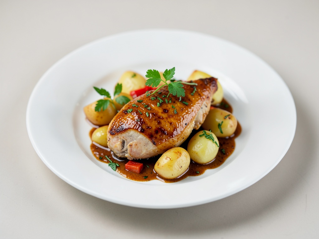 Pollo all'anice aromatico con patate