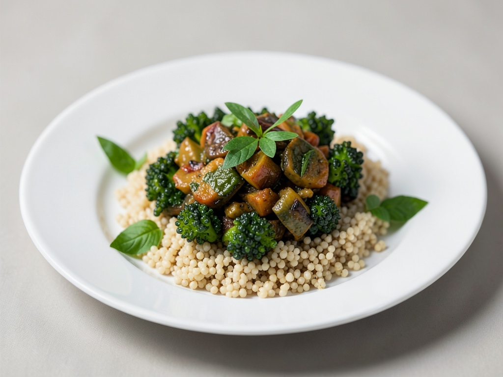 Ratatouille di Romanesco con Couscous