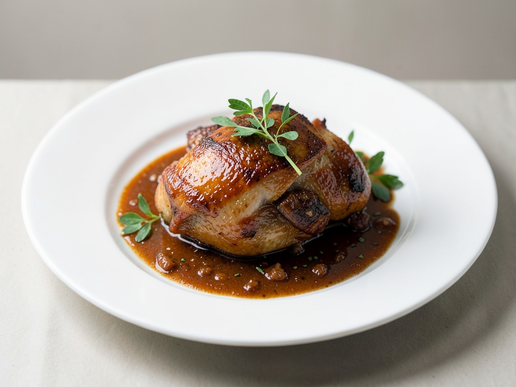 Poulet braisé à la française