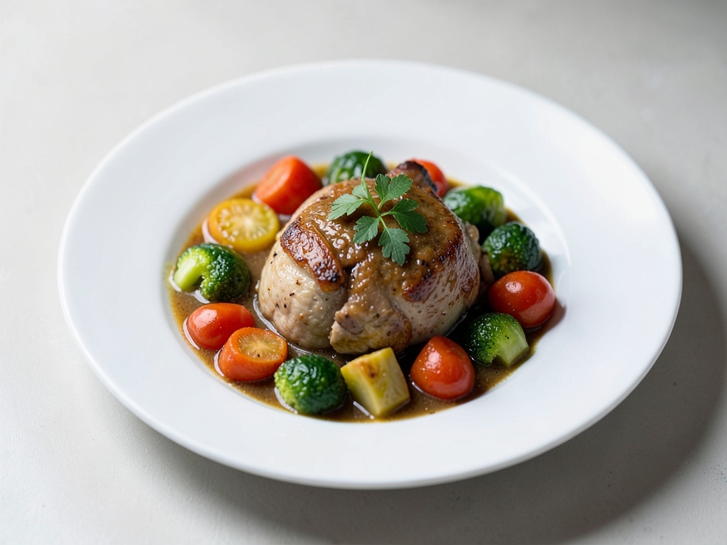 Stufato di pollo con verdure al forno
