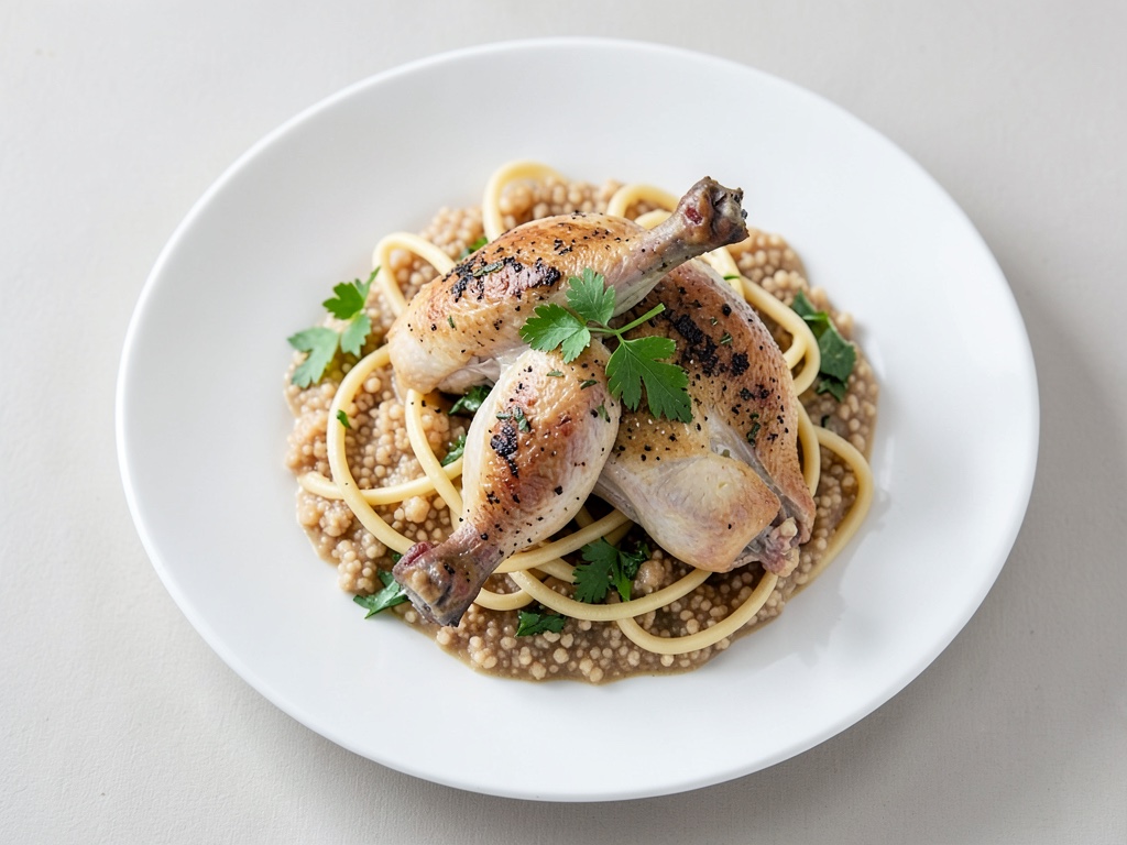 Kaninchenragout mit selbstgemachter Fettuccine