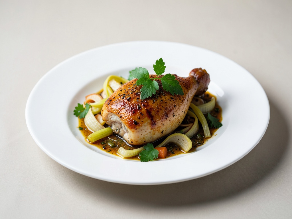 Aromatisches Hähnchen mit Fenchel