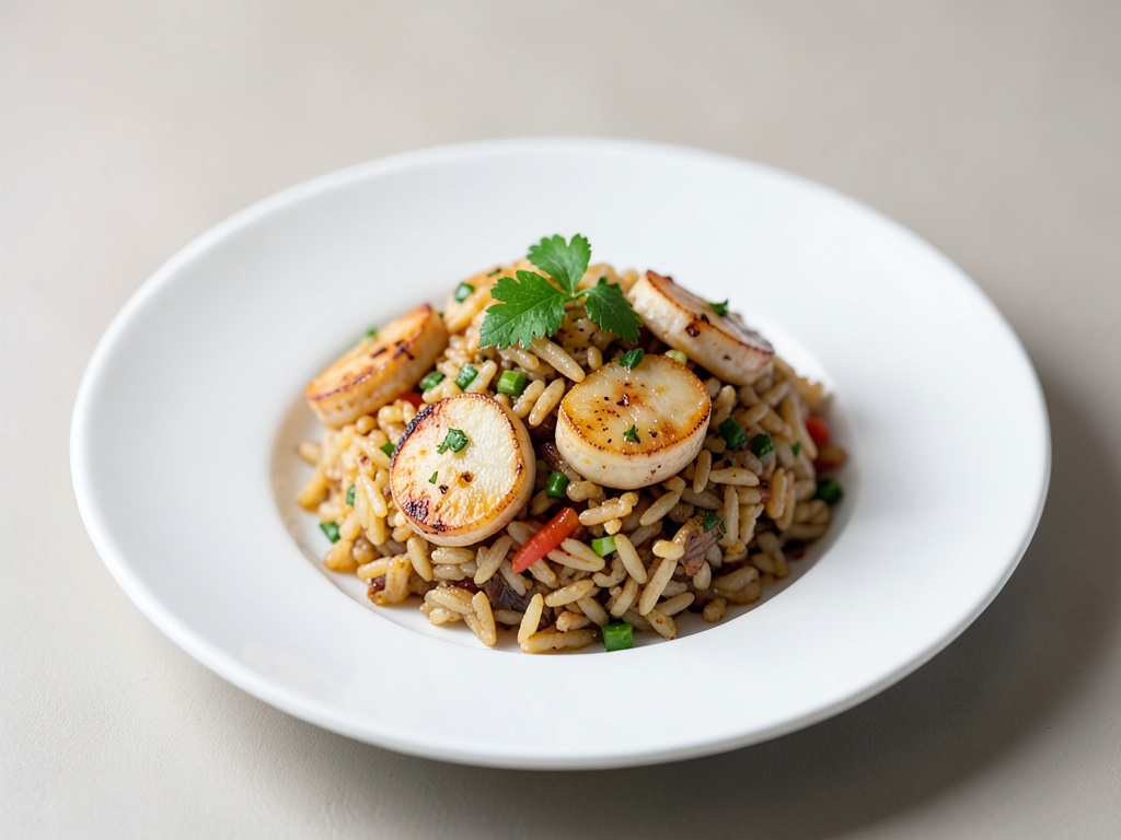Riz aromatisé aux noix de Saint-Jacques