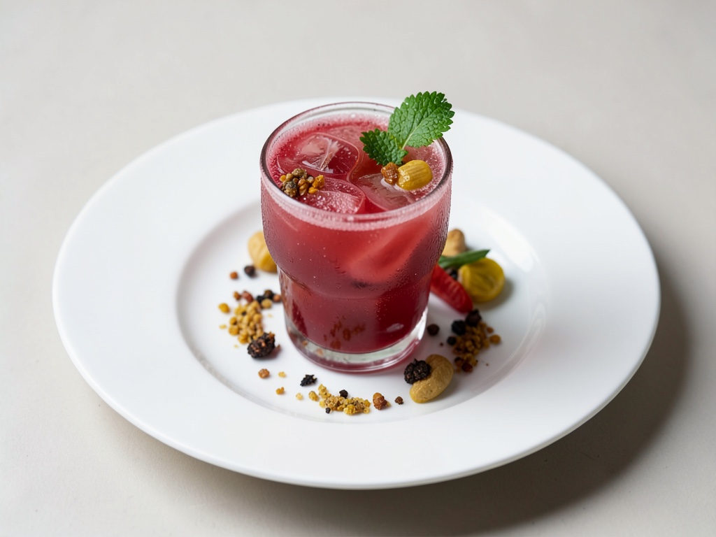 Erfrischender Gin-Cassis Cocktail