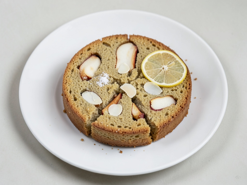 Delizioso dolce di mele senza glutine con mandorle