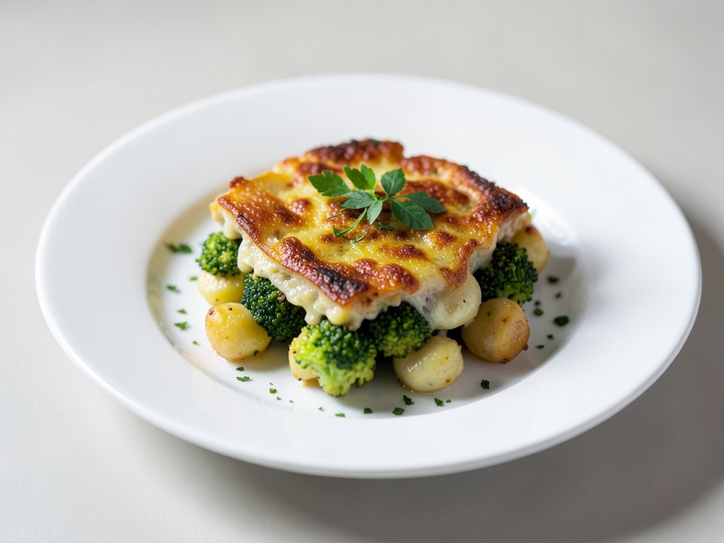 Knuspriges Gnocchi-Brokkoli-Gratin