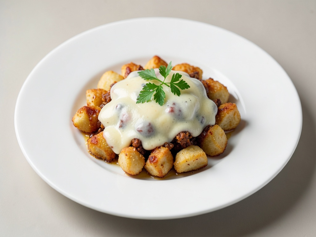 Knusprige Gnocchi mit geschmolzenem Bergkäse