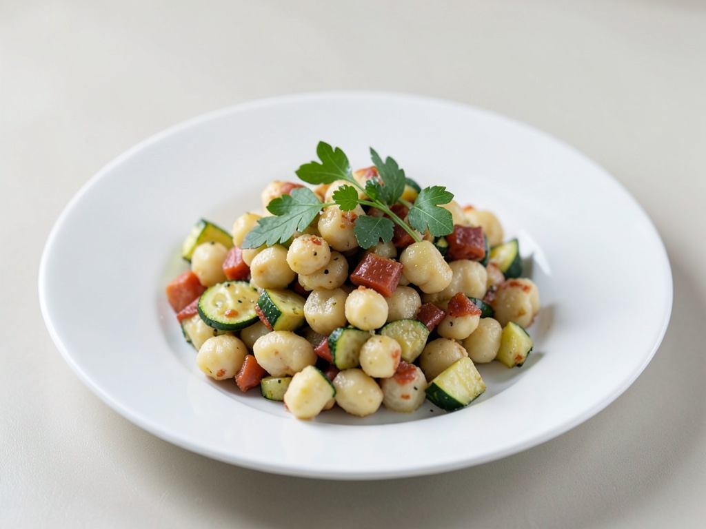 Padella veloce di Gnocchi e Zucchine