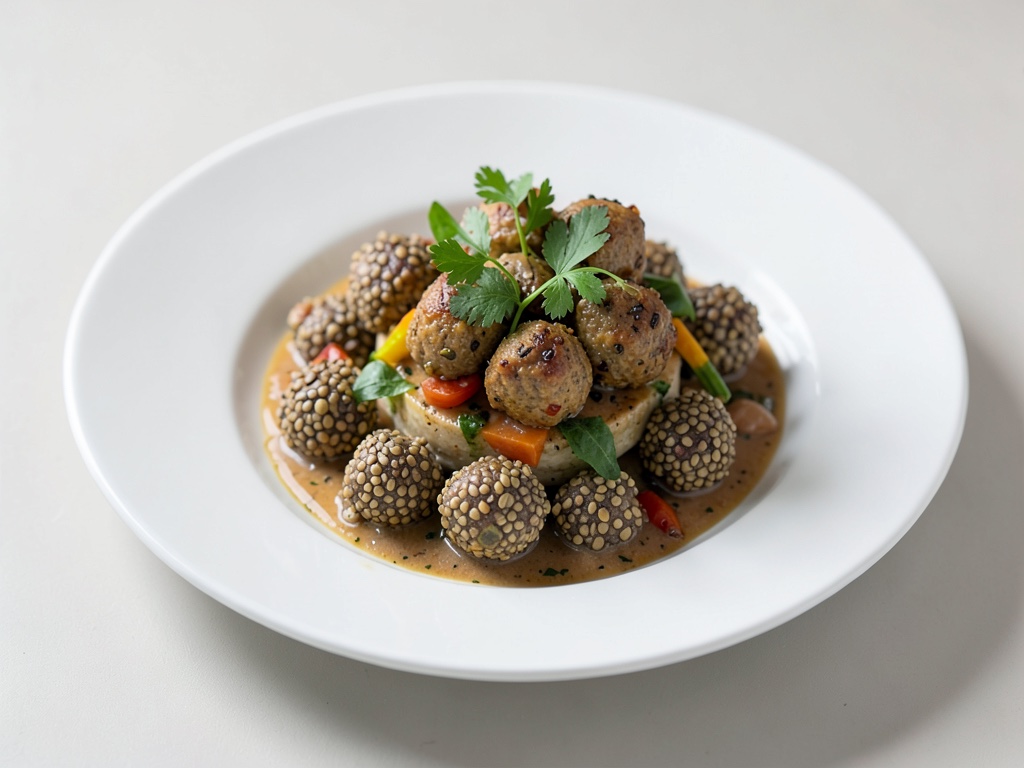 Bowl invernale con polpette di semi di canapa