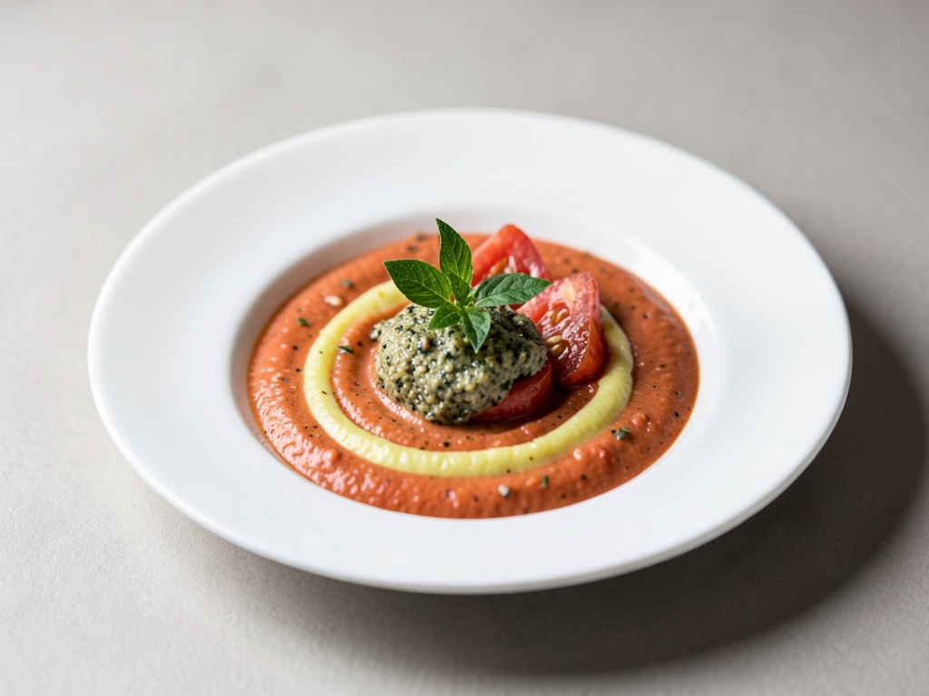 Cremige Gorgonzola-Tomaten-Suppe