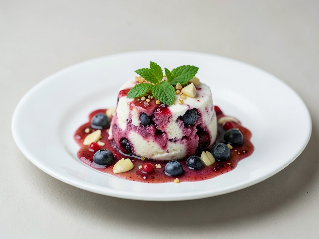 Gelato ai frutti di bosco dal freezer