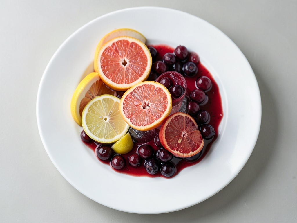 Frische Grapefruit-Limonade mit Preiselbeeren