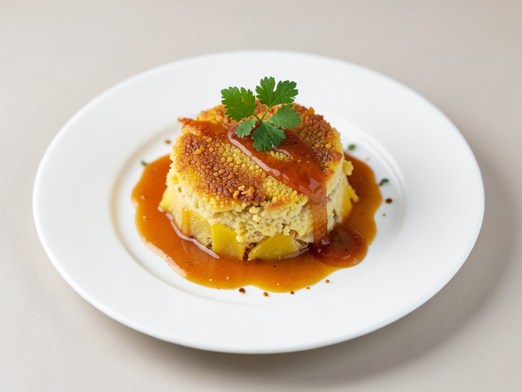 Gratinierter Ananas mit Orangen-Sirup